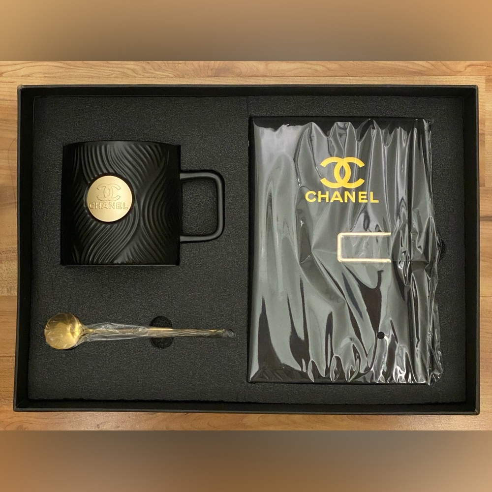 GWP/Novelty Item Mug/Spoon/Notebook Set NIB